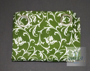 Quarter7 Curtains - Geena Fabric - Pinky vines Design Curtain - Green - SOLD PER PIECE/PER SET