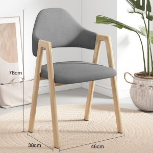 Spring Home เก้าอี้กินข้าว 2pcs สไตล์โมเดิร์น มีพนักพิงหลัง เก้าอี้ ติดตั้งง่าย เบาะนั่งสบาย