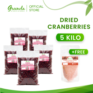 [Laz Exclusive] Dried Cranberries 5 Kilos with Free Himalayan Pink Salt
