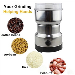 SG【READY STOCK】Electric Bean Mill Household Stainless Steel Electric Grinder Household Multifunctional Mill Powder Grinder Pulverizer Crusher Grains/Spices/Coffee Beans/Dry Grain/Nuts/Mixed Grains/Spices Press to Grind电动磨豆机/家用不锈钢电动研磨机/家用多功能磨粉机/打粉机/粉碎机