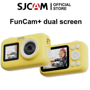 SJCAM 1080P Dual Screen Kids Digital Camera FunCam High Resolution Portable Mini Children Video Camera with LCD Display for Boys Girls Friend Birthday Gift