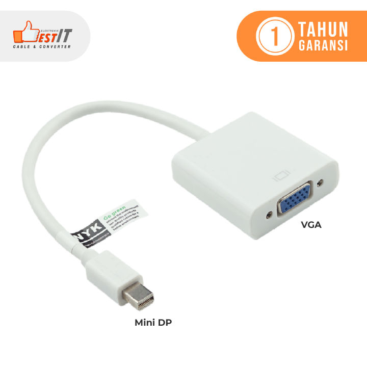 Converter Mini DP to VGA Konverter Display Port Mini to VGA