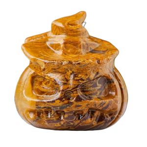 BANZU Hình bí ngô Tượng Bí Ngô pha lê Sáng Tạo Thủ công Tượng Bí ngô mini Đồ trang trí bí ngô pha lê Đồ trang trí pha lê Trang trí bí ngô Halloween Trang trí nhà cửa