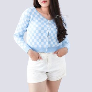 ELYCLOTH | PIXIE CARDIGAN | CARDIGAN WANITA PREMIUM FURY KNIT