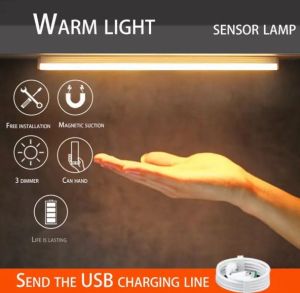 【SHOPLUS】Lampu LED Bilik Tidur Motion Sensor Night Light USB Rechargeable Desk Lamp For Home LED Motion Sensor Light Intelligent Induction USB Rechargable For Wardrobe/Stairs/Bed Rechargeable With Magnetic Strip Night Light HL8003