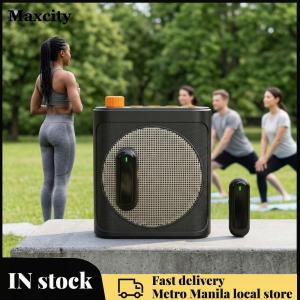 Portable Speaker Megaphone with Dual Lavalier Lapel Clip BT Microphone