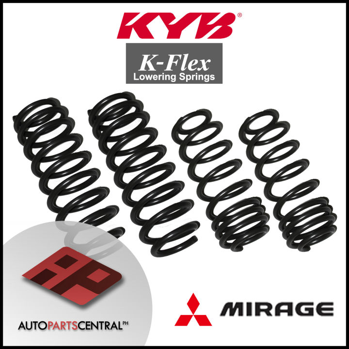 KYB KFlex Lowering springs Front & Rear Set Mitsubishi Mirage 2012