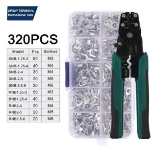 Set Skun Gepeng Crimp Terminal Insulated Connector Male Female + Tang Crimping AWG26-16 0.5-1.5mm²