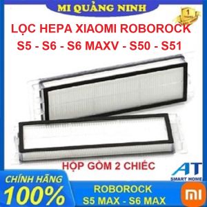 Màng lọc bụi Hepa Robot Xiaomi Roborock S5 S5 Max - S6 S6 Max - S55 S50 Gen1 Gen 2 / Hôp gồm 2 chiếc
