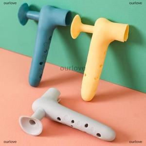 [COD] ourlove มือจับประตูซิลิโคนกันกระแทกแผ่นป้องกันการชนลูกบิดประตู แผ่นปิดเสียงติดผนังอุปกรณ์เฟอร์นิเจอร์
