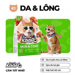 [SEAL 1KG] Hạt cho mèo Keepo K1 & K2 - Đạm 30% Đẹp lông da khỏe Tiêu búi lông Hỗ trợ tiêu hóa