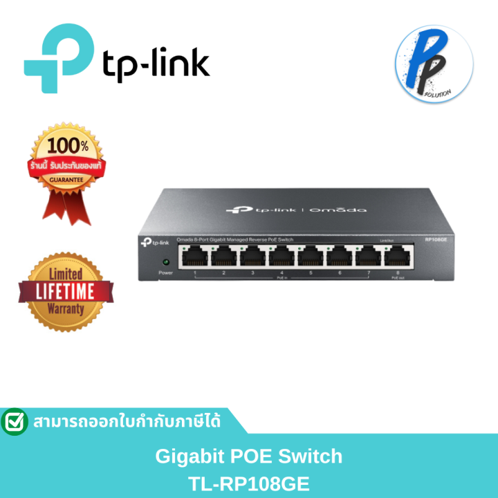 TL-RP108GE | 8-Port Gigabit Managed Reverse PoE Switch | Lazada.co.th