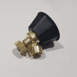 AumoPro 1PC High Pressure Brass Fog Misting Nozzles Connectors Garden Water Irrigation Sprinkler Fittings Outdoor Cooling System Adjustable Windproof Agricultural All Brass Black Cyclone Air Vortex Nozzle