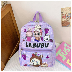 Bubble Mart Childrens Backpack Cartoon Cute Primary School Large Capacity Backpack Rubble Backpack Send random Sanrio pendant as a gift