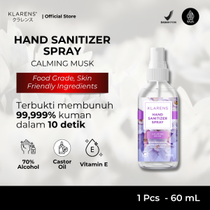 Hand Sanitizer Klarens Spray Calming Musk