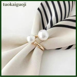 tuokaiguoji Fashion Brooches For Women Scarf Buckle Geometry Elegant Scarf Buckle Ring Clothing Accessories