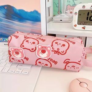 Cartoon Bear Pencil Case Large Capacity Pencil Bag Cute Back To School Stationery Supplies Schools Offices