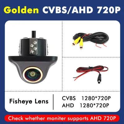 Smartour AHD 1080P 4K รถ Kamera Spion 180สีดำเลนส์ตาปลา HD การมองเห็นได้ในเวลากลางคืนสากล CVBS กล้องมองหลังสำหรับจอดรถ