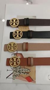 [3.8cm]Tory Burch TB Belt for Men Genuine Leather Double Side Lichee Pattern Fashion Accessories Waistband for Young Men