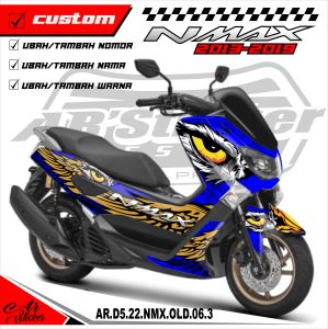 Decal Sticker Yamaha Nmax 155 Old Full Body Stiker Dekal NMAX 155 2012-2019 AR-D5 006