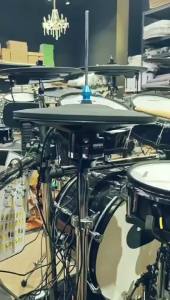 2 ชิ้น 12" ไฮแฮทอิเล็กทรอนิกส์ที่เข้ากันได้กับ Roland VH-12 สำหรับ TD-20 TD-12