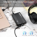 AIYIMA หูฟังพกพา H2เครื่องขยายเสียงไฮไฟเครื่องขยายเสียงหูฟัง DAC PCM 384Khz/32bit DSD 256ถอดรหัส AUX Balanced 3.5/4.4MM Outp. 