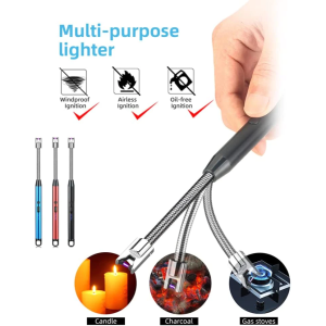 KIMP Winning Star lighter Electric  Igniter for gas range Candle igniter USB Type C Rechargeable Igniter with Upgraded  Kitchen Portable Smart Pulse Igniter Candle Lighter Electronic Lighter
