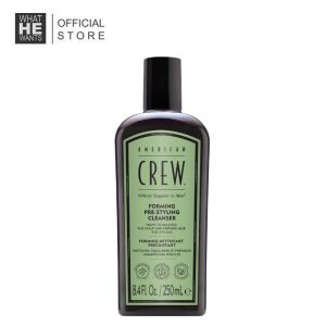 American Crew Forming Pre-Styling Cleanser 250ml | Curl Defining Shampoo | Anti-Frizz | Hydrating & Shine Boost