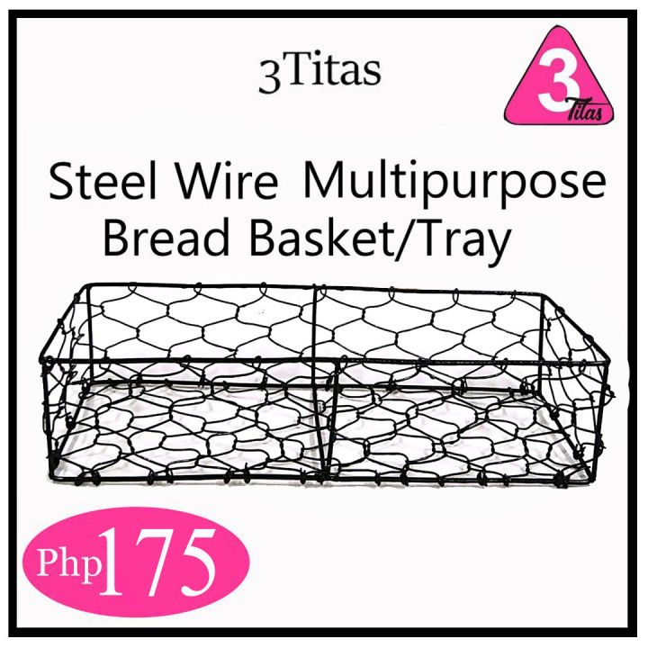 3Titas Steel Wire Bread & Multipurpose Basket/Tray Lazada PH