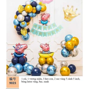 Hàng sẵn Set Bong Bóng Trang Trí Sinh Nhật Đầy Đủ Phụ Kiện Siêu Xinh Bong Bóng Trang Trí Sinh Nhật Cho Bé