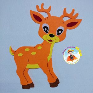 Con nai đồ chơi vải nỉ trang trí trường lớp -40cm