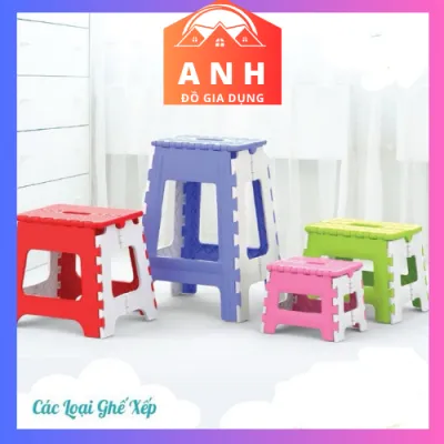 Ghế nhựa xếp Duy Tân Xếp Gọn 4 kích Cỡghế caoghế trungghế lùnghế mi ni