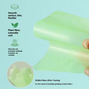 GUERBEIS กระดาษซับมันออยทาหน้าเรียบเนียนสำหรับชุดของใช้ประจำวันสำหรับไปเที่ยวพกพาได้และอ่อนโยนต่อผิว