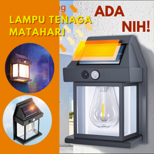 Lampu Dinding Solar Interaction Wall Lamp Tenaga Surya Sensor Bohlam Cahaya Kuning XY-888 Warna Random