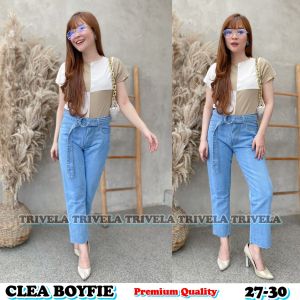 TRIVELA - CLEA LIGHT BOYFRIEND JEANS WANITA