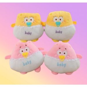 Baby SpongeBob plushie cute Patrick Star plush toy doll kid birthday gift