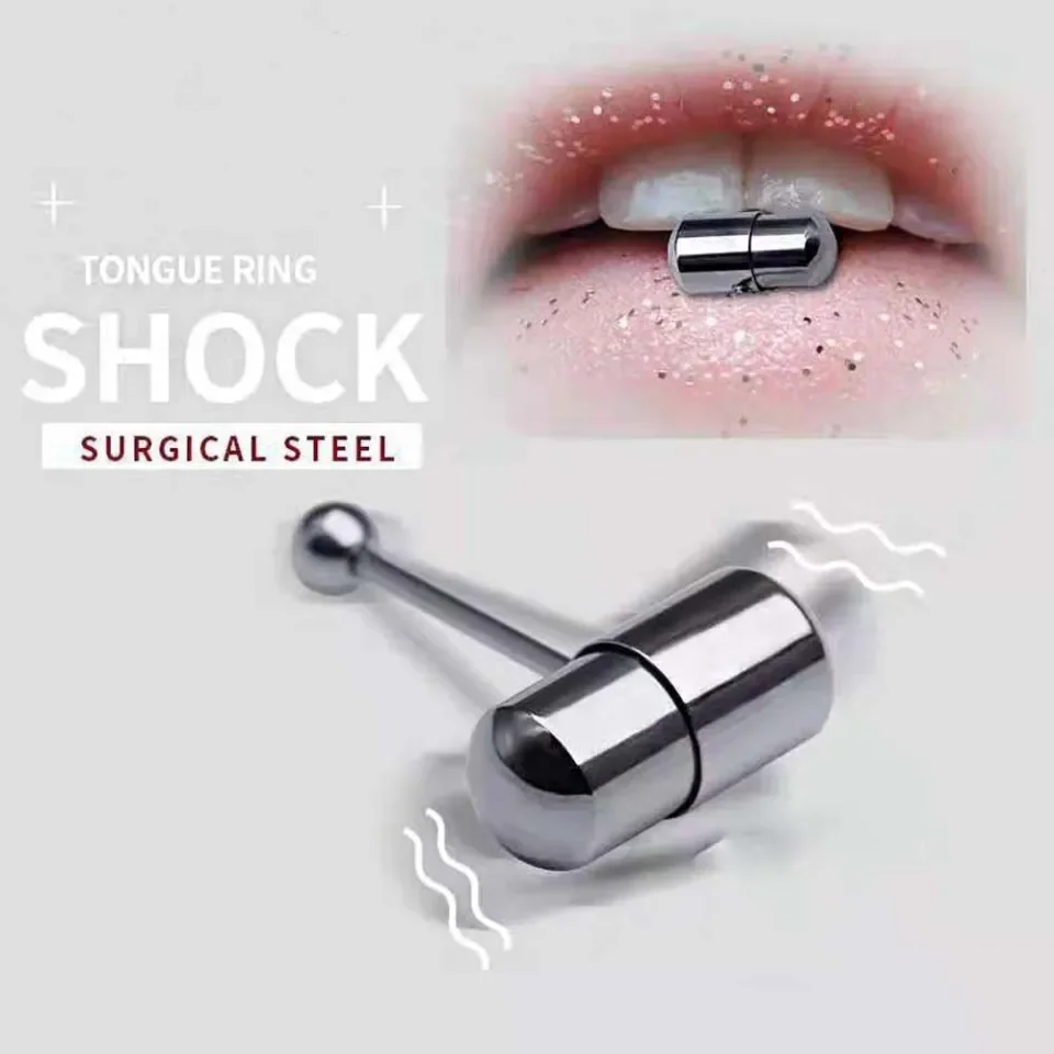 WDKWI Men Sexy Tongue Piercings Stainless Steel Vibration Tongue Stud Women  Vibrating Tongue Nail Piercing Jewelry Body Jewelry Tongue Ring | Lazada PH