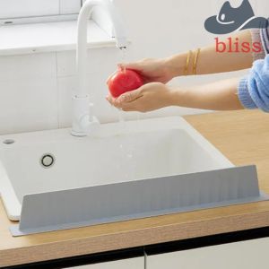Silicone Sink Splash Guard with Suction Cups - Water Barrier for Kitchen Lab Dishwashing Basins