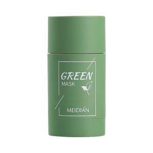 Green Tea Mask Stick Cleansing Clay Stick Masker Wajah Masker Pembersih Komedo Serta Minyak Berlebih Angkat Komedo Asli 40g