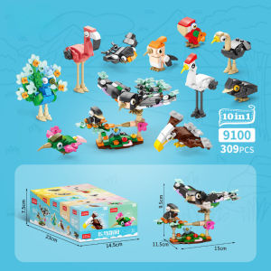 Insects Marine Birds Block Toy Blind Box Kids Puzzle Toy Mainan Educational Toy for Kids
