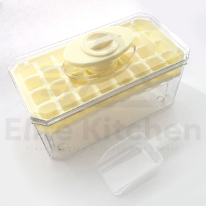Elite Kitchen - 64 Grids Ice Cube Maker Mould Ice Cube Tray With Top Cover Silicone Ice Cube Mould Silikon Dulang Ais Bekas Ice Cube