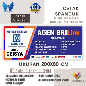 Cetak Spanduk Banner Agen Tukar Uang Saldo Dll Costom Desain