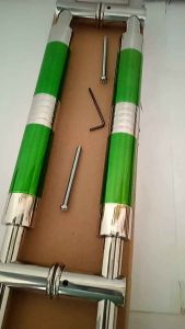 Handle pintu baut tembus 45cm/handle pintu kayu/kaca