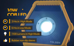 ĐÈN LÀM VIỆC 10W 350-1100 Lumens TOLSEN 60055