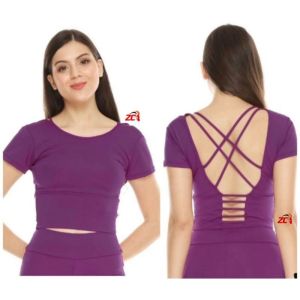 Crop senam Yoga Wanita Aerobik  Gym/Yoga