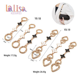 สายต่อเสริมความยาวกระเป๋า สายโซ่คล้องกระเป๋า รูปใบโคลเวอร์สี่แฉก แบบเปลี่ยนได้ YX