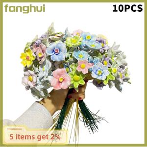fanghui Ceramic Flowers Jingdezhen High Temperature Handmade Simulation Flowers Eternal Life Flower Decorations Creative Gifts Home Furn