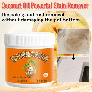 Coconut Oil Powerful Stain Remover Paste Heavy Duty Descaling Rust Removal Bathroom Stain Remover Fragrance Cleaning Paste