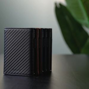 VULKIT-Mens Card Holder Wallet Pop Up Wallet Magnetic Closure RFID Blocking Trifold Leather Wallet-VC308