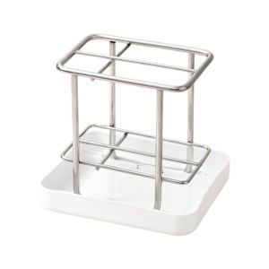 SDFG Thiết kế đơn giản Giá đỡ bàn chải đánh răng bằng thép không gỉ Thép không gỉ Tiết kiệm không gian Giá đỡ bàn chải đánh răng và kem đánh răng Thực tế Thiết bị thoát nước Giá đỡ bàn chải đánh răng có khay Phòng tắm